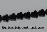 CAB987 15.5 inches 8*8mm star black agate gemstone beads wholesale