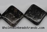 CAE104 15.5 inches 20*20mm diamond astrophyllite beads wholesale