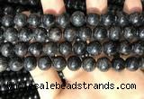 CAE307 15.5 inches 10mm round astrophyllite gemstone beads