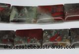 CAF01 15.5 inches 13*18mm rectangle African bloodstone beads