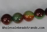 CAG1002 15.5 inches 12mm round rainbow agate beads wholesale