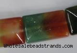 CAG1054 15.5 inches 20*30mm rectangle rainbow agate beads