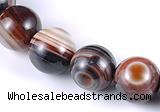 CAG148 13mm smooth round madagascar agate stone beads Wholesale