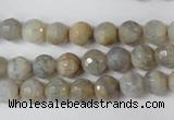 CAG1505 15.5 inches 8mm faceted round fire crackle agate beads