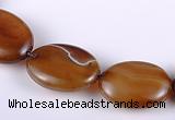 CAG154 15*20mm oval madagascar agate gemstone beads Wholesale