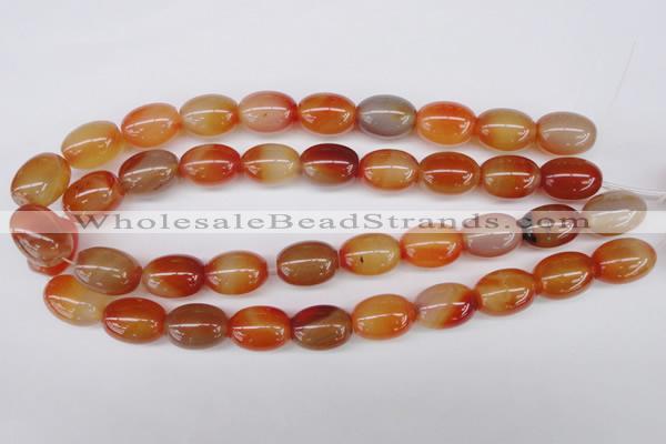 CAG1647 15.5 inches 15*20mm rice red agate gemstone beads