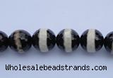 CAG1878 15.5 inches 6mm faceted round tibetan agate beads wholesale