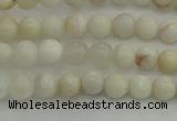 CAG1894 15.5 inches 4mm round grey agate beads wholesale