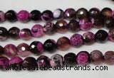 CAG2261 15.5 inches 6mm faceted round fire crackle agate beads