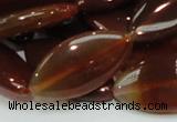 CAG227 15.5 inches 16*30mm marquise red agate gemstone beads