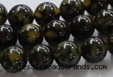 CAG236 15.5 inches 12mm round dragon veins agate gemstone beads