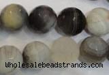 CAG2425 15.5 inches 14mm faceted round Chinese botswana agate beads