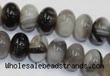 CAG2432 15.5 inches 10*14mm rondelle Chinese botswana agate beads