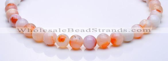 CAG265 15 inch 12mm round agate gemstone beads Wholesale