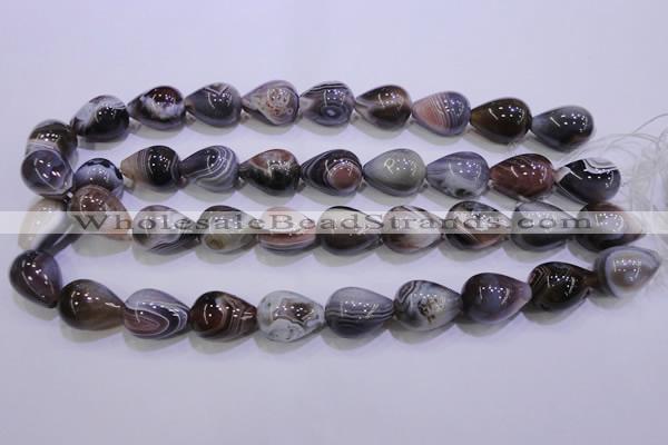 CAG2763 15.5 inches 15*20mm teardrop botswana agate beads wholesale