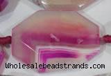 CAG2880 15.5 inches 30*40mm faceted octagonal agate gemstone beads