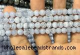 CAG3577 15.5 inches 6mm round blue lace agate beads wholesale