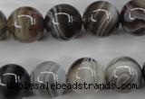 CAG3685 15.5 inches 14mm round botswana agate beads wholesale