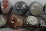 CAG3688 15.5 inches 20mm round botswana agate beads wholesale