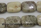 CAG3893 15.5 inches 15*20mm rectangle chrysanthemum agate beads