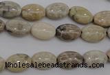 CAG3901 15.5 inches 8*12mm oval chrysanthemum agate beads