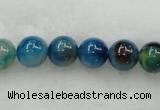 CAG423 15.5 inches 12mm round blue agate beads Wholesale