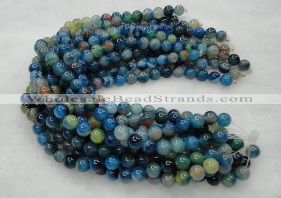 CAG423 15.5 inches 12mm round blue agate beads Wholesale