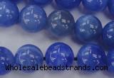 CAG4302 15.5 inches 8mm round dyed blue fire agate beads