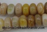 CAG4332 15.5 inches 8*14mm rondelle botswana agate gemstone beads