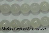 CAG4341 15.5 inches 6mm round white agate beads wholesale