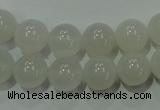 CAG4343 15.5 inches 10mm round white agate beads wholesale