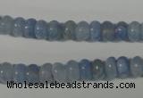 CAG4371 15.5 inches 5*8mm rondelle dyed blue lace agate beads