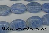 CAG4385 15.5 inches 13*18mm oval dyed blue lace agate beads