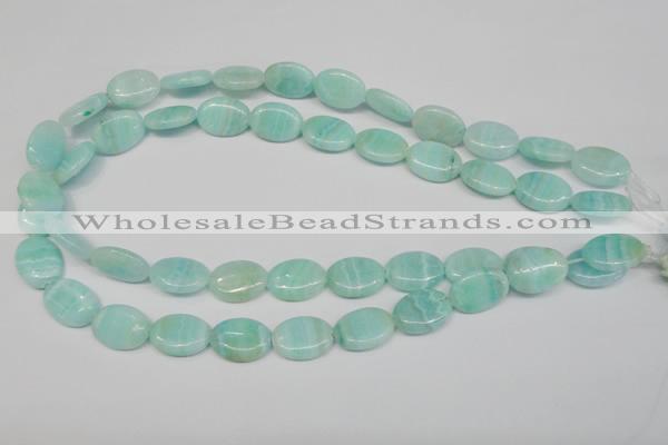 CAG4414 15.5 inches 13*18mm oval dyed blue lace agate beads