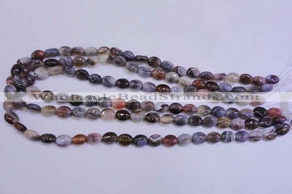 CAG4450 15.5 inches 8*10mm oval botswana agate beads wholesale