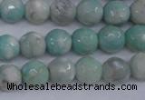 CAG4484 15.5 inches 6mm faceted round agate beads wholesale