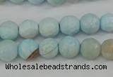 CAG4485 15.5 inches 6mm faceted round agate beads wholesale