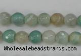 CAG4486 15.5 inches 6mm faceted round agate beads wholesale