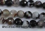 CAG4490 15.5 inches 6mm faceted round agate beads wholesale