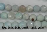 CAG4493 15.5 inches 8mm faceted round fire crackle agate beads