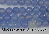 CAG4505 15.5 inches 8mm faceted round agate beads wholesale