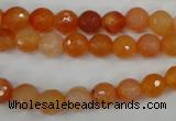 CAG4509 15.5 inches 8mm faceted round agate beads wholesale