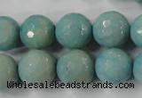 CAG4557 15.5 inches 14mm faceted round fire crackle agate beads