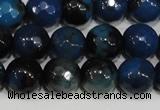 CAG4632 15.5 inches 6mm faceted round fire crackle agate beads