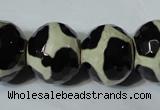 CAG4687 15 inches 15*18mm faceted rondelle tibetan agate beads wholesale