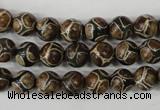 CAG4735 15 inches 8mm round tibetan agate beads wholesale