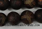 CAG4768 15 inches 16mm round tibetan agate beads wholesale