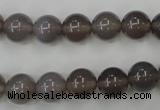 CAG4772 15 inches 10mm round grey agate beads wholesale