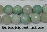 CAG4813 15 inches 10mm faceted round fire crackle agate beads