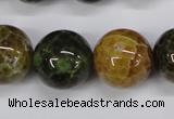 CAG4837 15 inches 18mm round dragon veins agate beads wholesale